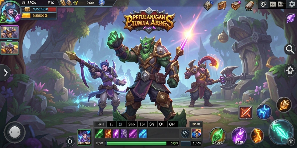Tangkapan layar gameplay ARPG yang seru di 33ZK.