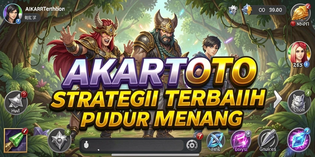 Tampilan gameplay AKARTOTO dengan momen strategis yang menegangkan.