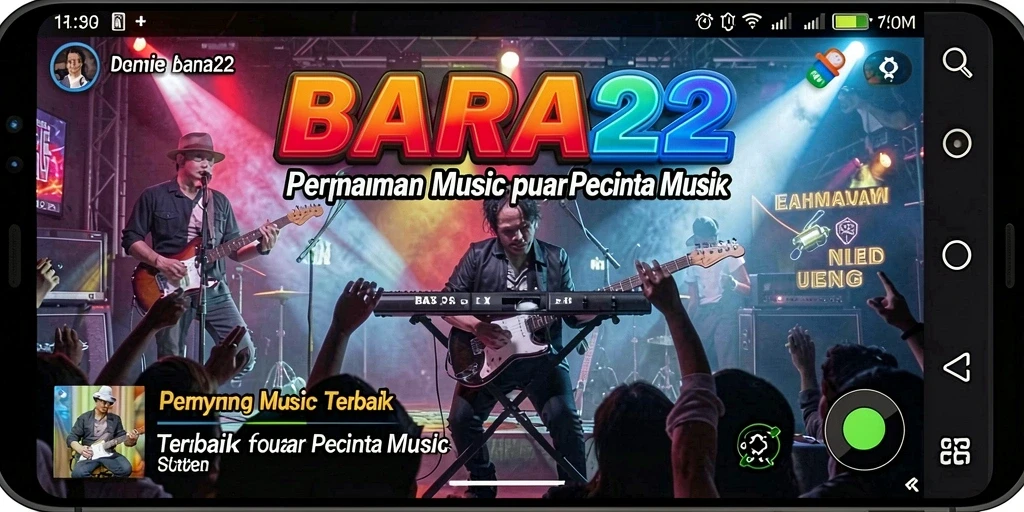 Tampilan gameplay BARA22 menunjukkan interaksi menyenangkan dalam bermain musik.