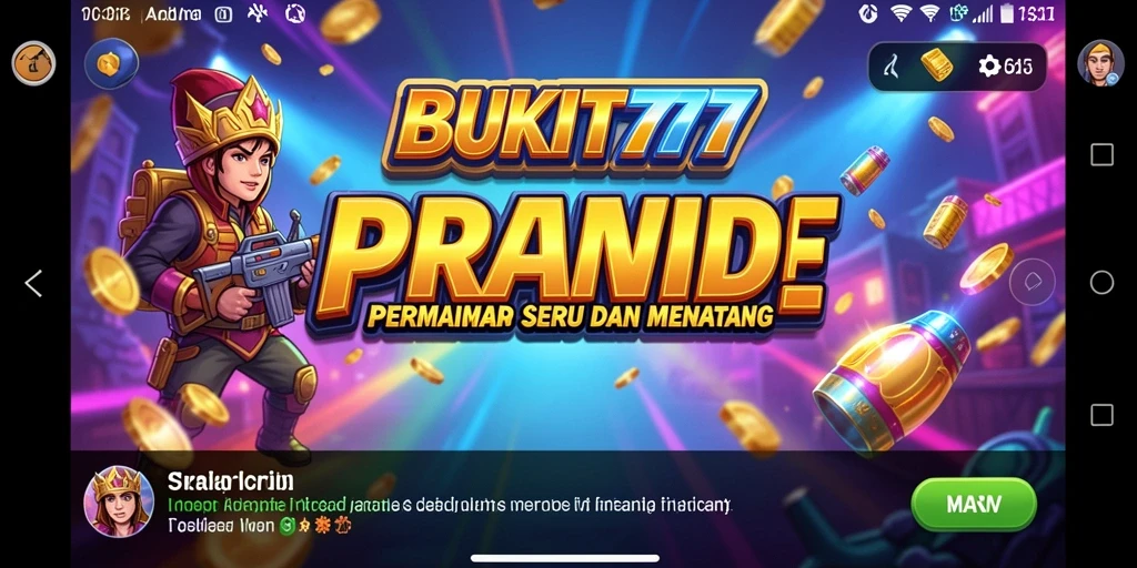 Gameplay seru dan penuh tantangan di BUKIT777.