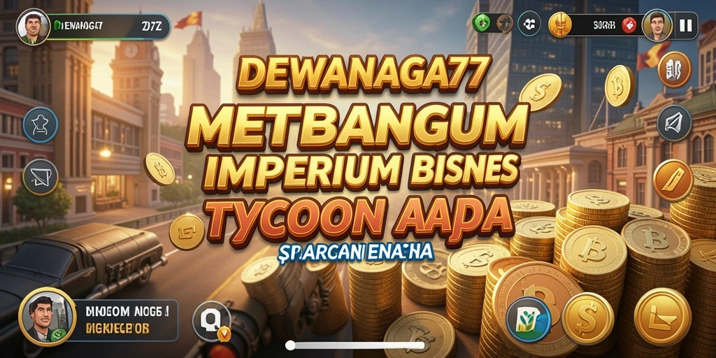 Tampilan gameplay menarik dari DEWANAGA77 dalam membangun bisnis Tycoon.