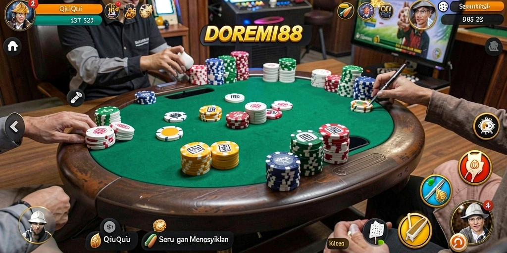Gameplay QiuQiu yang seru dan penuh strategi di DOREMI88.