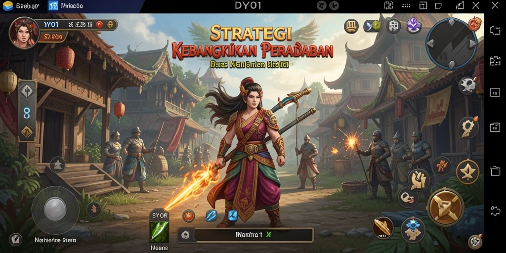 Gameplay seru dalam DY01 dengan strategi dan pertempuran yang intens.