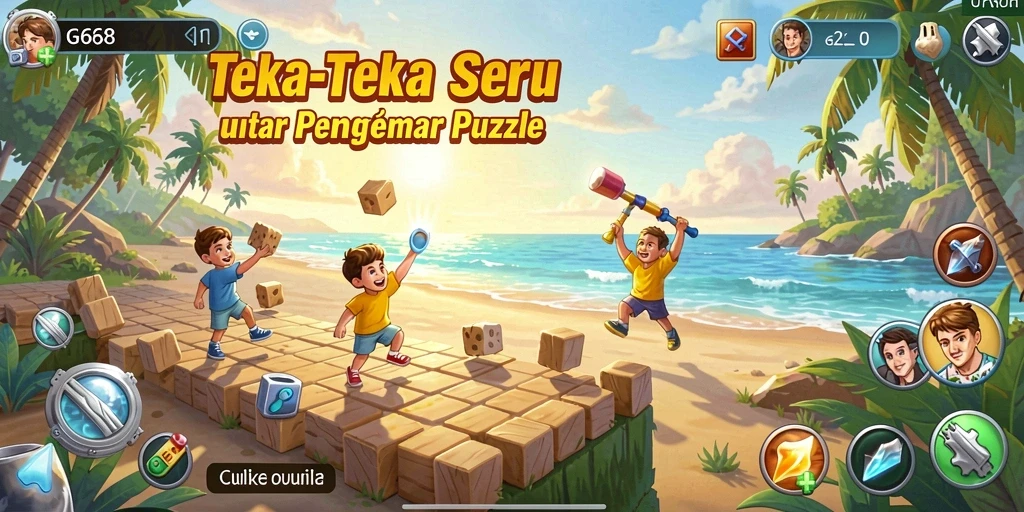 Screenshot G668 menunjukkan gameplay menarik dalam menyelesaikan puzzle.