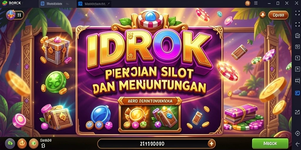 Tampilan gameplay slot di IDROK yang dinamis dan menghibur.