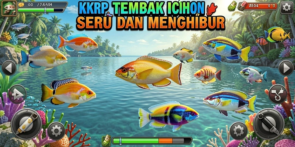 Tampak penuh aksi saat menangkap ikan berwarna-warni di KKRP.