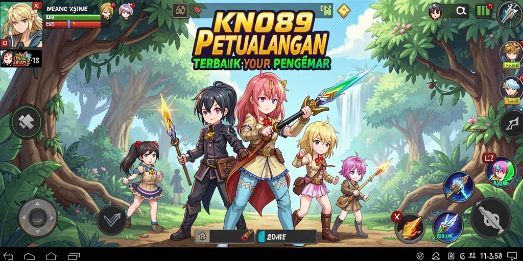 Tampilan menarik dari permainan KNO89 dengan karakter anime ikonik.