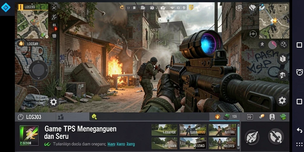 Tampilan gameplay mendebarkan dari LOS303 yang penuh aksi.