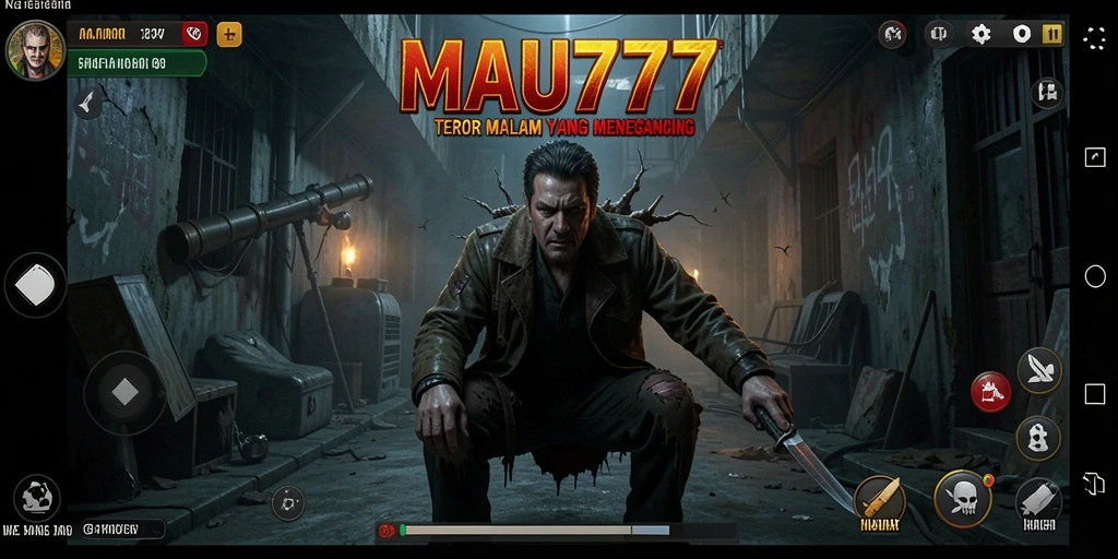 Tampilan gameplay <strong>MAU777</strong> dengan nuansa horor yang kental dan menegangkan.