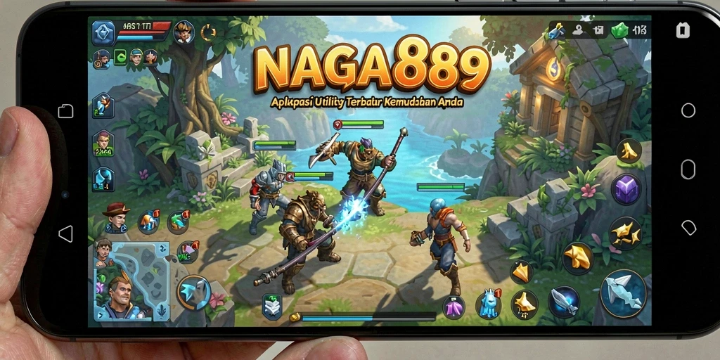 Tangkapan layar NAGA889 yang menunjukkan UI aplikasi Utility.