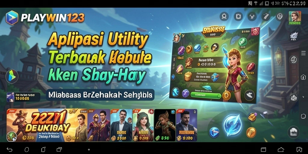 Tampilan antarmuka aplikasi PLAYWIN123 yang menarik dan mudah dinavigasi.