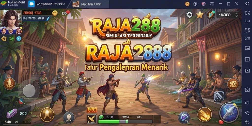 Tampilan gameplay simulasi realistis di RAJA288