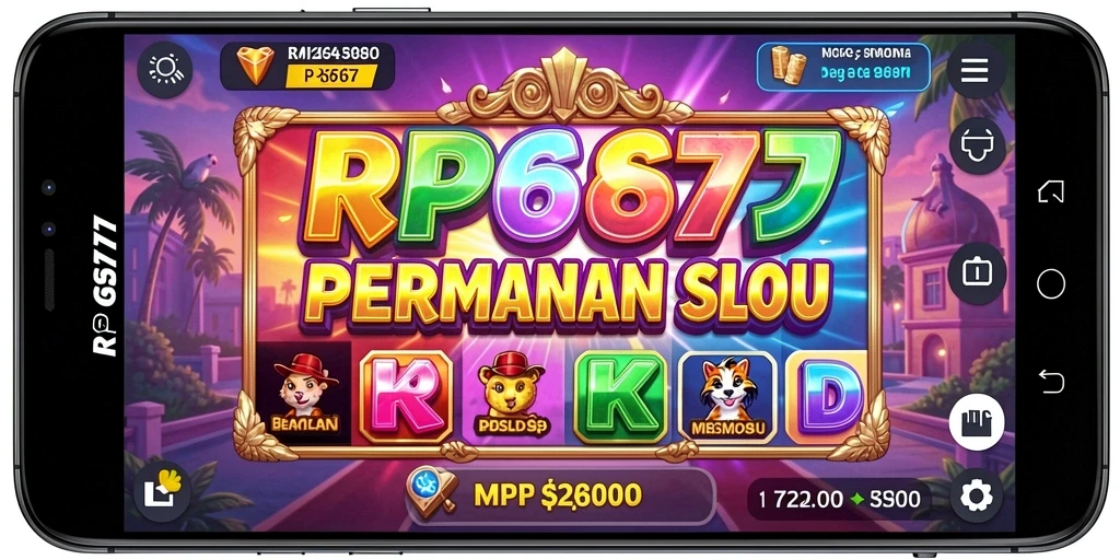Tampilan menarik dari gameplay RP6677 yang penuh warna.