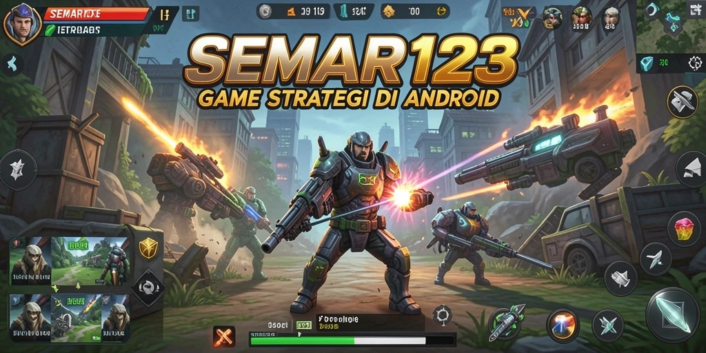 Tampilan gameplay SEMAR123 menampilkan strategi dan pertempuran yang mendalam.