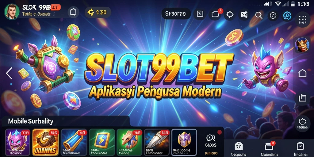 Tampilan utama SLOT99BET yang menampilkan berbagai fitur utilitas.