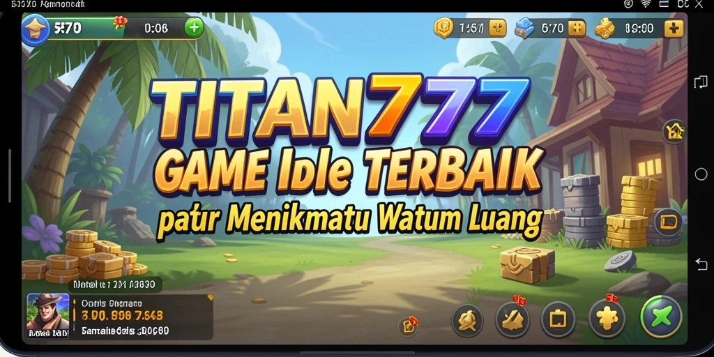 Screenshot utama gameplay <strong>TITAN777</strong> yang menggambarkan keseruan permainan Idle.