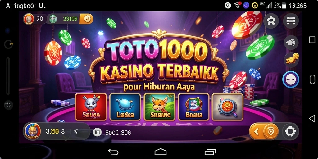 Screenshot utama TOTO1000 menampilkan gameplay kasino yang seru dan menarik.