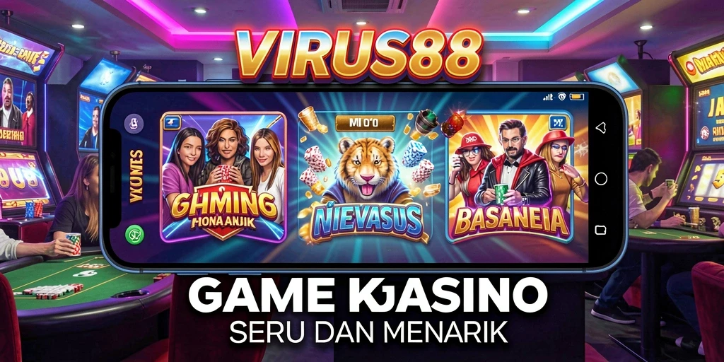 Tampilan gameplay menarik dari VIRUS88 dengan berbagai pilihan permainan Kasino.