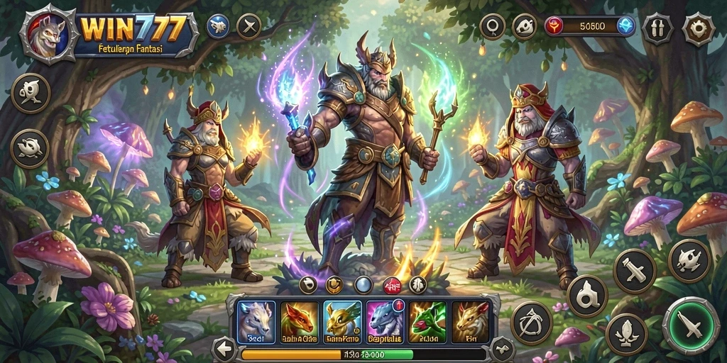 Tampilan permainan RPG yang menakjubkan dari WIN777 penuh aksi.